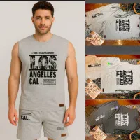 ست تاپ شورتک ملانژی مردانه چاپی- عمده تیراژ