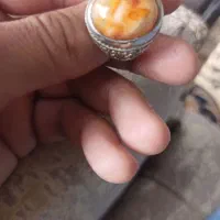 انگشترعقیق سلیمانی زرد