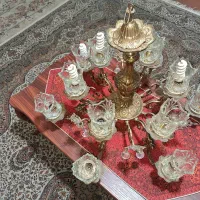 لوستر برنجی ۱۲ شعله