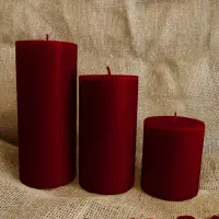 شمع استوانه ای در سه سایز
