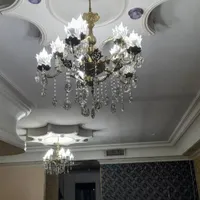 دو عدد لوستر ۵ شاخه ۱۰ شعله برنجی|لوستر و چراغ آویز|تهران, باغ فیض|دیوار
