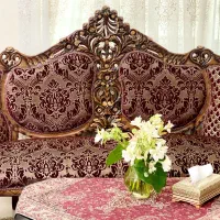 مبلمان استیل 9 نفره چوب گردو