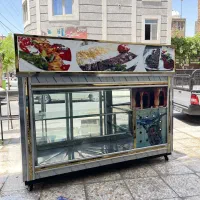 یخچال میز کاری ویترینی درحد نو نو