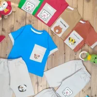 تیشرت شلـوارک جلو جیب بچگانه