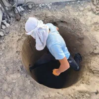 چاکن حفاری چاه فاضلاب وه لاریوبی