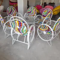 صندلی باغی دسته گرد تاب ریلکسی سرسره پارکی