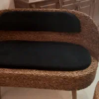 فروش یک دست مبل ۴نفره ویک میز حصیری