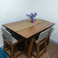 میز نهار خوری ۴ نفره کاملا شیک با چوب راش