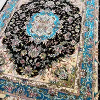 فرش ۳ متری خطیبی حاشیه ابی چله و گل ابریشم ۵۰ رج|فرش|تهران, فرمانیه|دیوار
