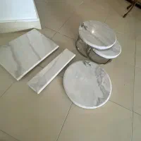 طروف  سنگی با اکسسوری گنجشک برنزی وپایه فلزی