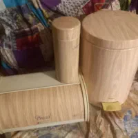 سطل و جانونی و ظرف اسپاگتی فلزی خودرنگ تایوانی نو