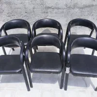 صندلی چرمی انتظار ۶ عدد