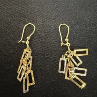 گوشواره ۲رنگ قیمت تابلو +۲%