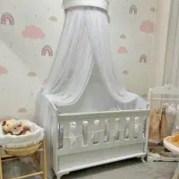 تخت نوزادتا۵سالگی وتشک رویال اصل وروتختی درحدنو