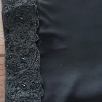 روسری مشکی حریر