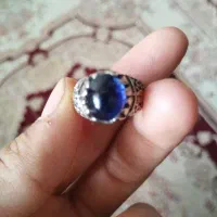 انگشتر   با سنگ طبیعی خوشگل