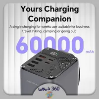 پاوربانک کانفلون مدل A47Q ظرفیت 60000 میلی آمپر|لوازم جانبی موبایل و تبلت|شیراز, وصال|دیوار