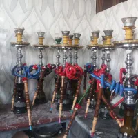 فروش۳۰ عدد یکجا قلیان برنزیدو سیب  یکسال کارکرد