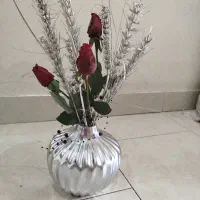 گلدان نقره ای