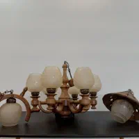 لوستر چوبی (4 عدد)