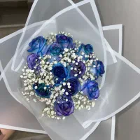 دسته گل رز ابی