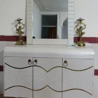 آینه شمع دان و زیر تلویزیون