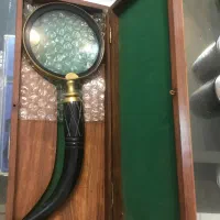 ذره بین عتیقه هندی با دسته ای از عاج