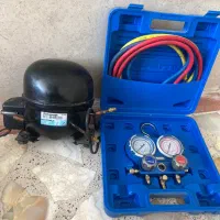 ست شارژ گاز کولر خودرو با موتور یخچال،جک سوسماری