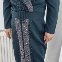 پیراهن مجلسی باتن خوری شیک سایز۴۲