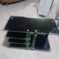 زیر تلویزیون شیشه ای