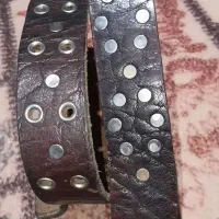 کمربندچرم اصل دوسوراخه پرچ شده به طول یکمتروده سان