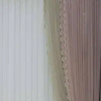 یک عدد والان پرده دانتل صورتی