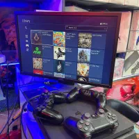 ps4 اسلیم یک ترا ورژن ۹ سه دسته در حد