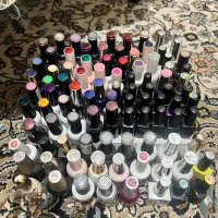 ژل لاک کاملا پر به همراه برچسب ناخن و عینک