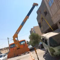 خدمات جرثقیل خاورشبانه روزی۳تن کفی۴/75متر وینچ دار