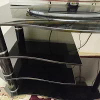 میز تلویزیون شیشه ای
