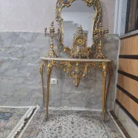 آینه و شمعدان برنج فوق سنگین