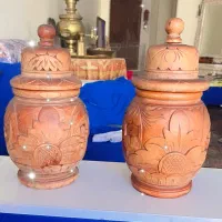 گلدان چوبی هندی