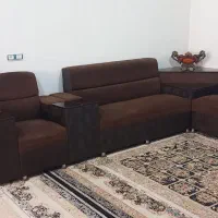مبل سرویس چوب تابلو فرش سرخ کن
