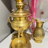 سماور ذغالی ۶ لیتری طرح هخامنشی