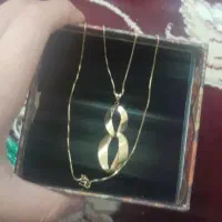 گردنبد ۴ گرم گوشواره ها حدود یک گرم