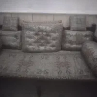 تخت سنتی با پشتی ترمه