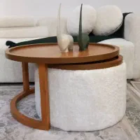 میز جلو مبلی و عسلی / پاف تدی / پارچه ای