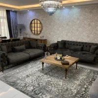 مبل چستر ۸ نفره راحتی (تخت شو) چوب راش