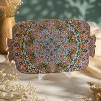 سینی پذیرایی میناکاری شده‌