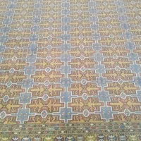 فرش دستباف ترکمن زمینه طلایی 250.300 سانتیمتر
