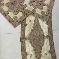 رومیزی مخملی سرمه دوزی  هندی