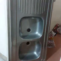سینک دو لگنه سالم و تمیز