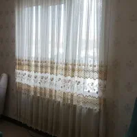 ۲عددپرده طرح دار تمیز فروشی 190و170سانت