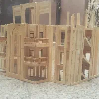 ماکت نما رومی شیروانی  سلطنتی در حال ساخت باچوب
